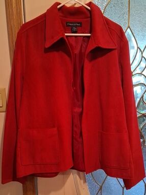 Preston & York Red Women's Casual Blazer Jacket